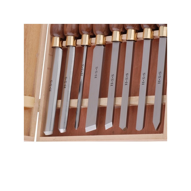 Juego de 8 Gubias para torno A1005 Juego de 8 Gubias para torno A1005