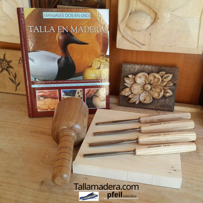 Kit Completo de Iniciación a la Talla en Madera Gubias Pfeil Kit Completo de Iniciación a la Talla en Madera Gubias Pfeil