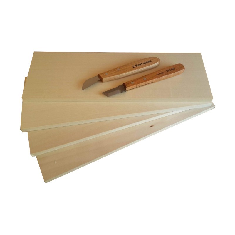 Kit 2 cuchillos Pfeil + 4 maderas Kit 2 cuchillos Pfeil + 4 maderas